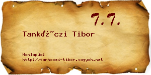Tankóczi Tibor névjegykártya