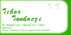 tibor tankoczi business card